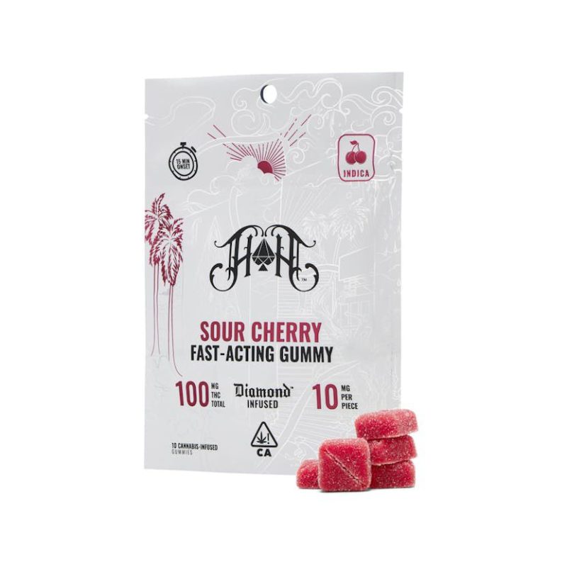 Buy Heavy Hitter - Sour Cherry | Indica - Fast-Acting Gummies - 100mg THC in Europe