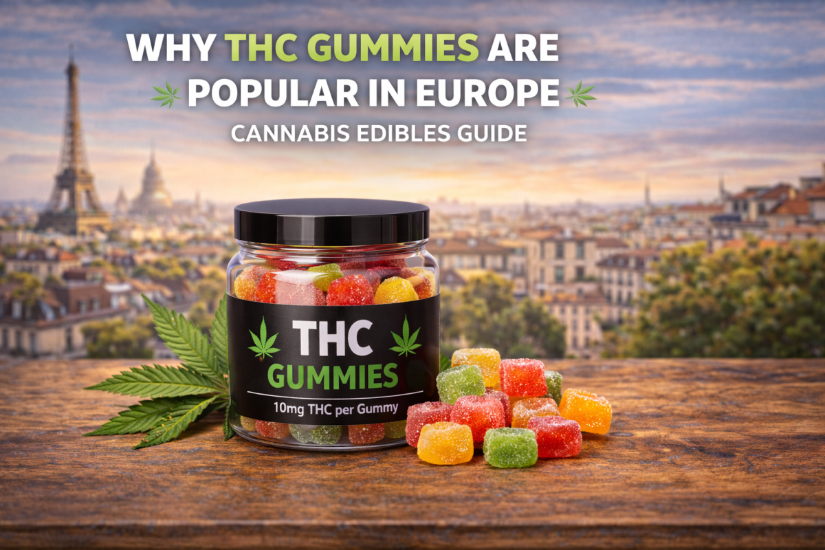 Discover why THC gummies are popular in Europe. Learn about their convenience, precise dosing, flavors, and long-lasting effects as cannabis edibles.