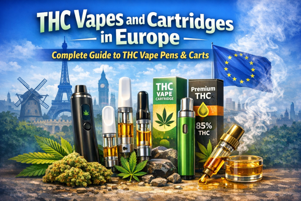 THC Vapes and Cartridges in Europe – Complete Guide to THC Vape Pens & Carts