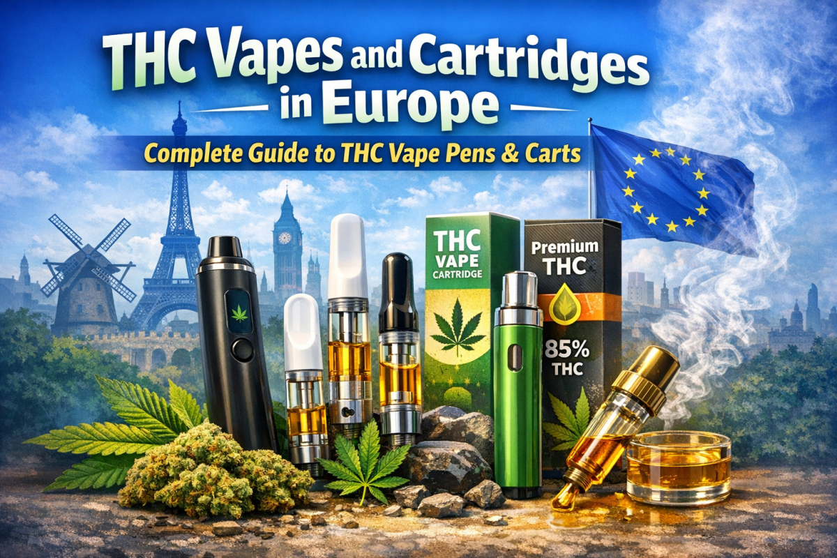 THC Vapes and Cartridges in Europe – Complete Guide to THC Vape Pens & Carts