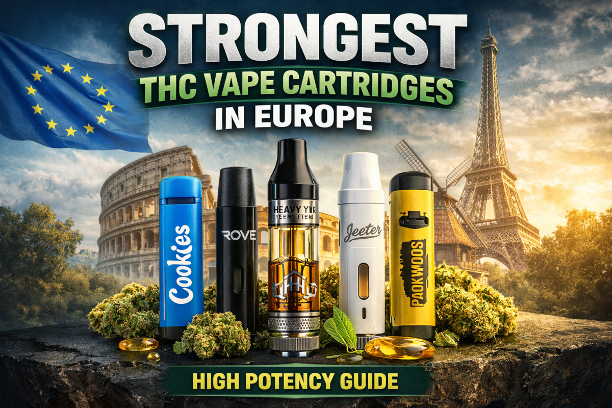 Discover the strongest THC vape cartridges in Europe, including high-potency distillates and live resin carts. Find the best vape for maximum effects.